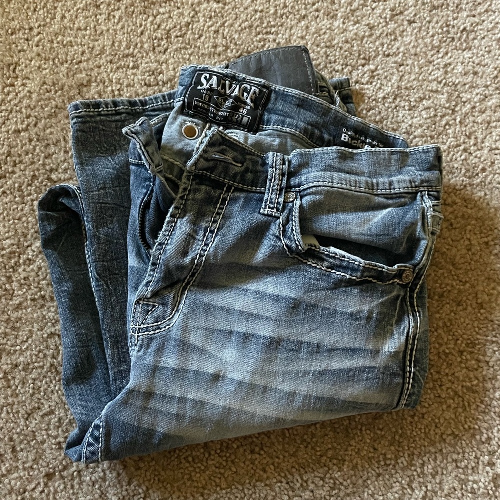 Salvage Men's Blue Jeans